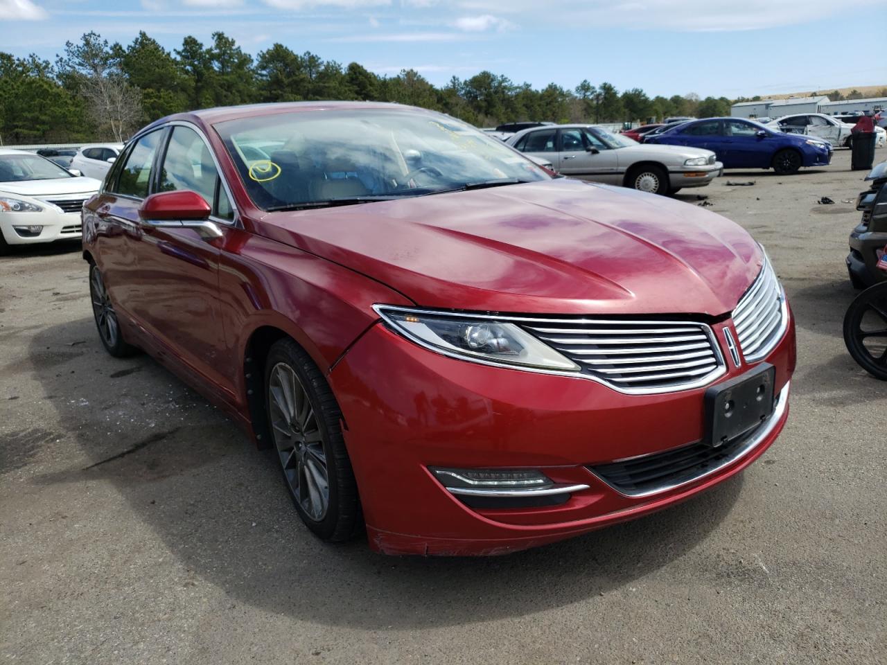 LINCOLN MKZ 2013 with VIN 3LN6L2J90DR805976 - Photo from auction