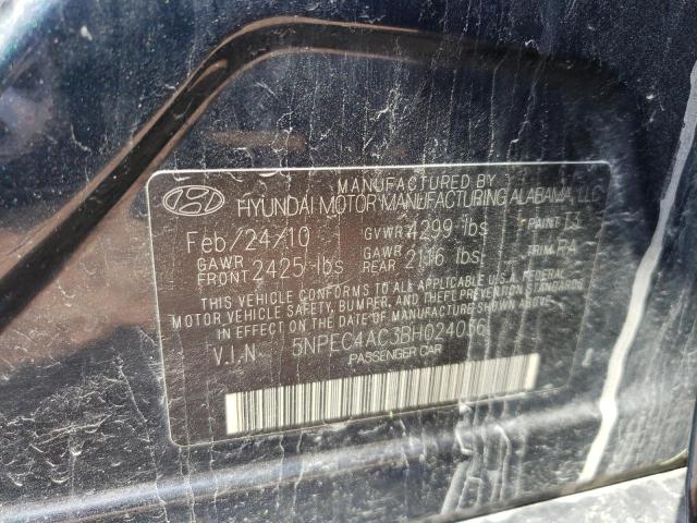 Photo 10 from auction – 2011 HYUNDAI SONATA LIM with VIN 5NPEC4AC3BH024036