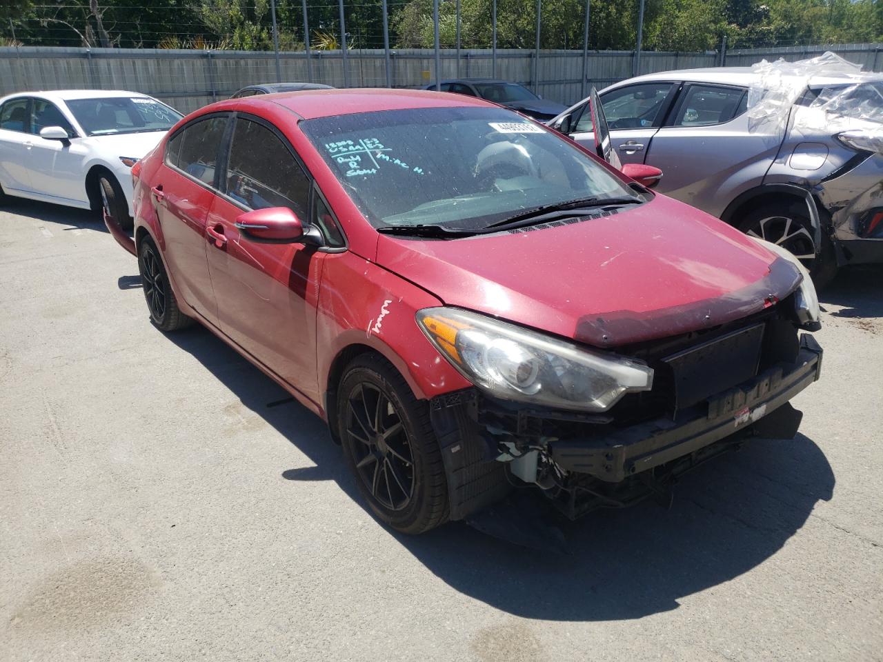 KIA FORTE LX 2015 with VIN KNAFX4A66F5329035 - Photo from auction