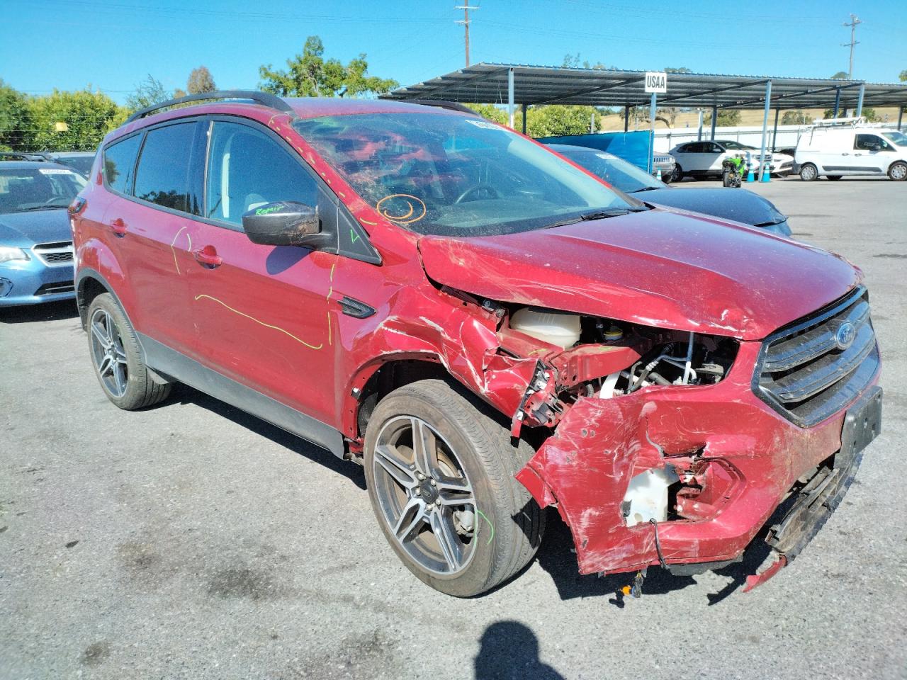 FORD ESCAPE SEL 2019 with VIN 1FMCU9HD0KUB79872 - Photo from auction