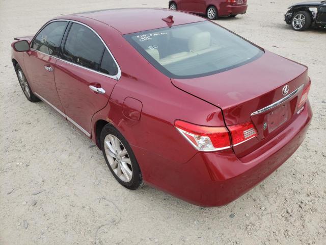 Photo 3 from auction – 2011 LEXUS ES 350 with VIN JTHBK1EG4B2414922