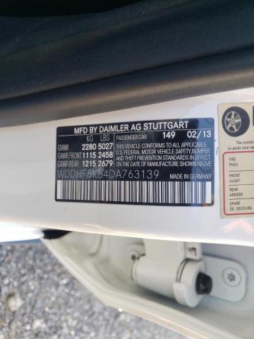 Photo 10 from auction – 2013 MERCEDES-BENZ E 350 with VIN WDDHF5KB4DA763139