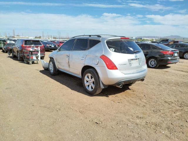 Photo 3 from auction – 2007 NISSAN MURANO SL with VIN JN8AZ08W57W665474