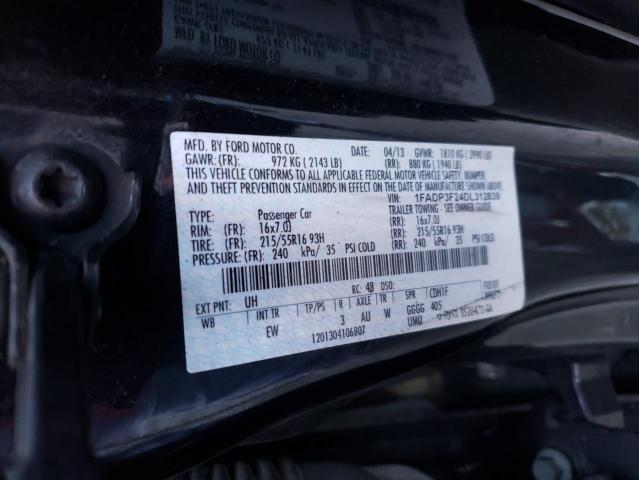 Photo 10 from auction – 2013 FORD FOCUS SE with VIN 1FADP3F24DL312839