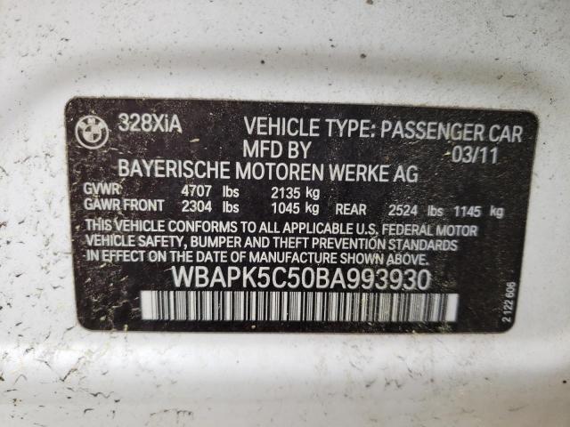 Photo 10 from auction – 2011 BMW 328 XI SUL with VIN WBAPK5C50BA993930