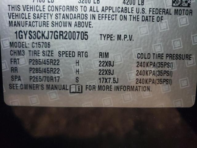 Photo 10 from auction – 2016 CADILLAC ESCALADE P with VIN 1GYS3CKJ7GR200705