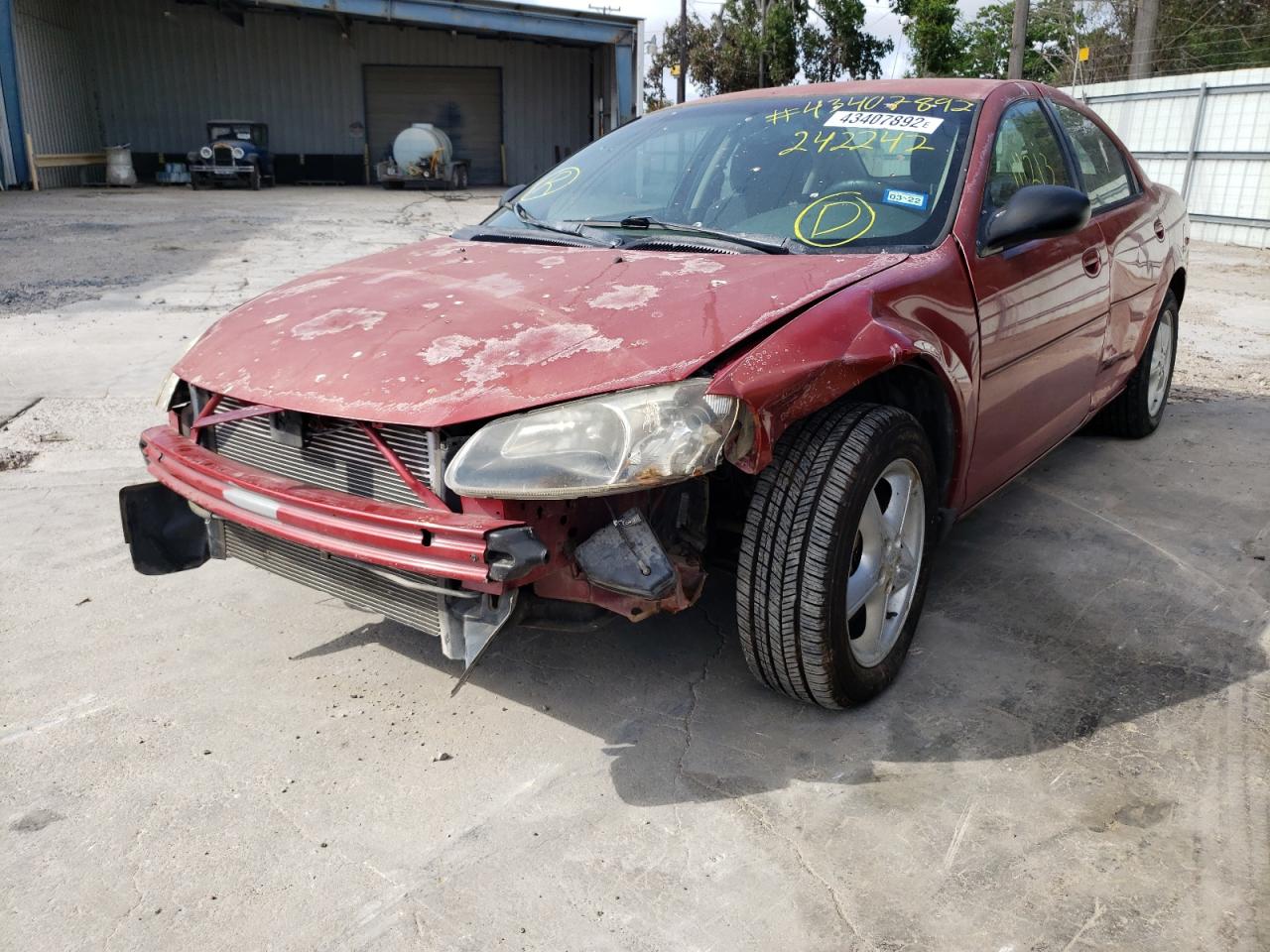 Photo 2 from auction – 2006 DODGE STRATUS SX with VIN 1B3EL46R56N242242