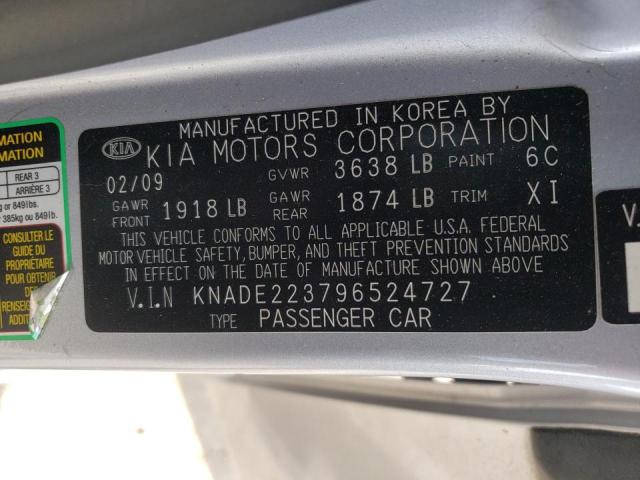 Photo 10 from auction – 2009 KIA RIO BASE with VIN KNADE223796524727