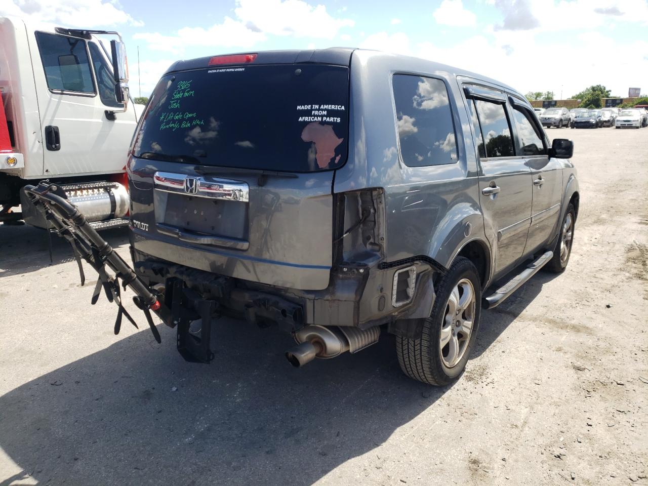 Photo 17 from auction – 2013 HONDA PILOT EX with VIN 5FNYF3H4XDB018166