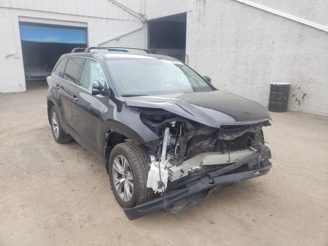 TOYOTA HIGHLANDER 2015 with VIN 5TDBKRFH0FS123663 - Photo from auction