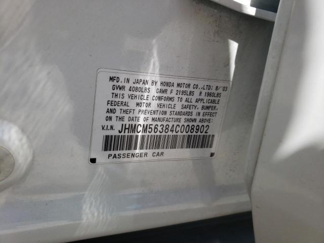 Photo 10 from auction – 2004 HONDA ACCORD LX with VIN JHMCM56384C008902