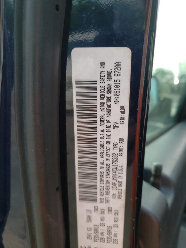 Photo 10 from auction – 2012 JEEP LIBERTY SP with VIN 1C4PJMAK4CW176392
