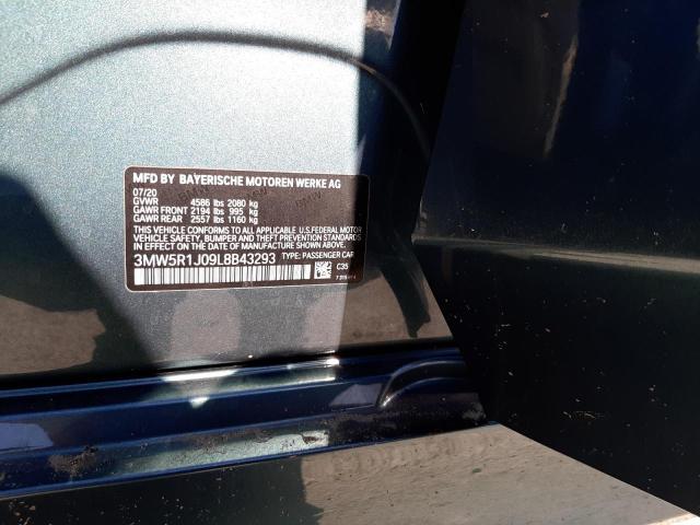 Photo 10 from auction – 2020 BMW 330I with VIN 3MW5R1J09L8B43293