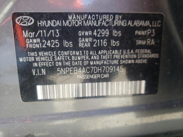 Photo 10 from auction – 2013 HYUNDAI SONATA GLS with VIN 5NPEB4AC7DH709145