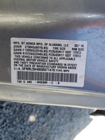 Photo 10 from auction – 2016 HONDA ODYSSEY EX with VIN 5FNRL5H48GB071476