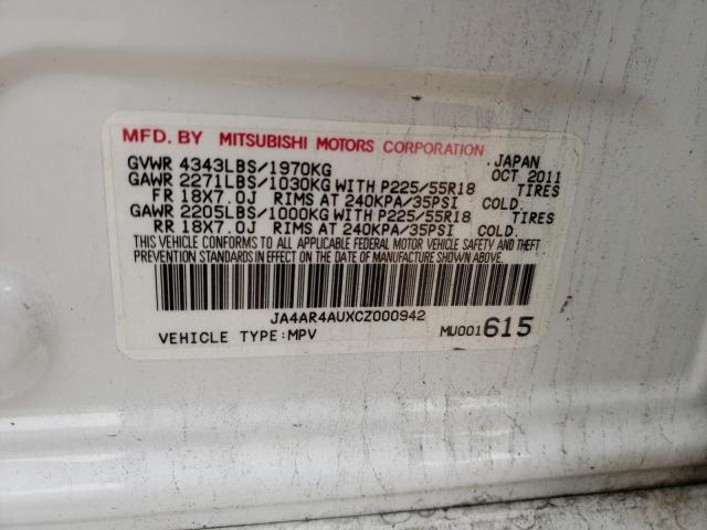 Photo 10 from auction – 2012 MITSUBISHI OUTLANDER with VIN JA4AR4AUXCZ000942