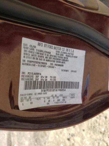 Photo 10 from auction – 2000 FORD TAURUS SES with VIN 1FAFP55SXYA198854