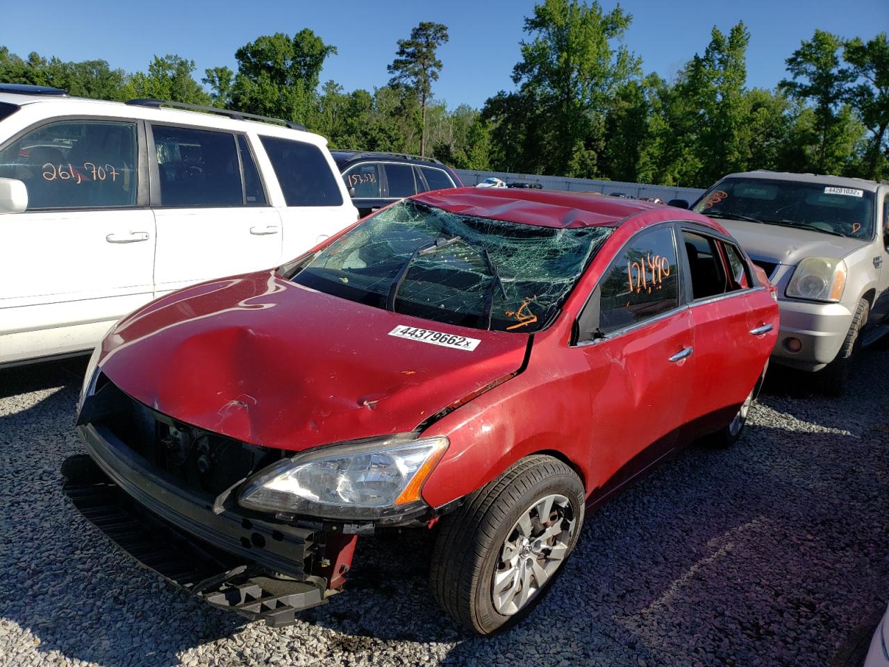 Photo 2 from auction – 2013 NISSAN SENTRA S with VIN 3N1AB7AP3DL740933