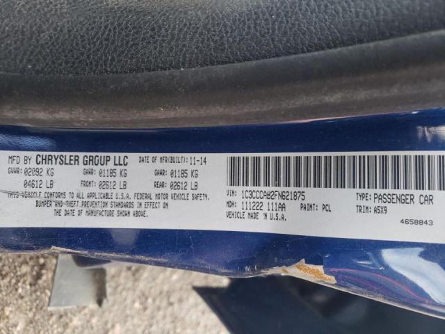Photo 10 from auction – 2015 CHRYSLER 200 LIMITE with VIN 1C3CCCAB2FN621875