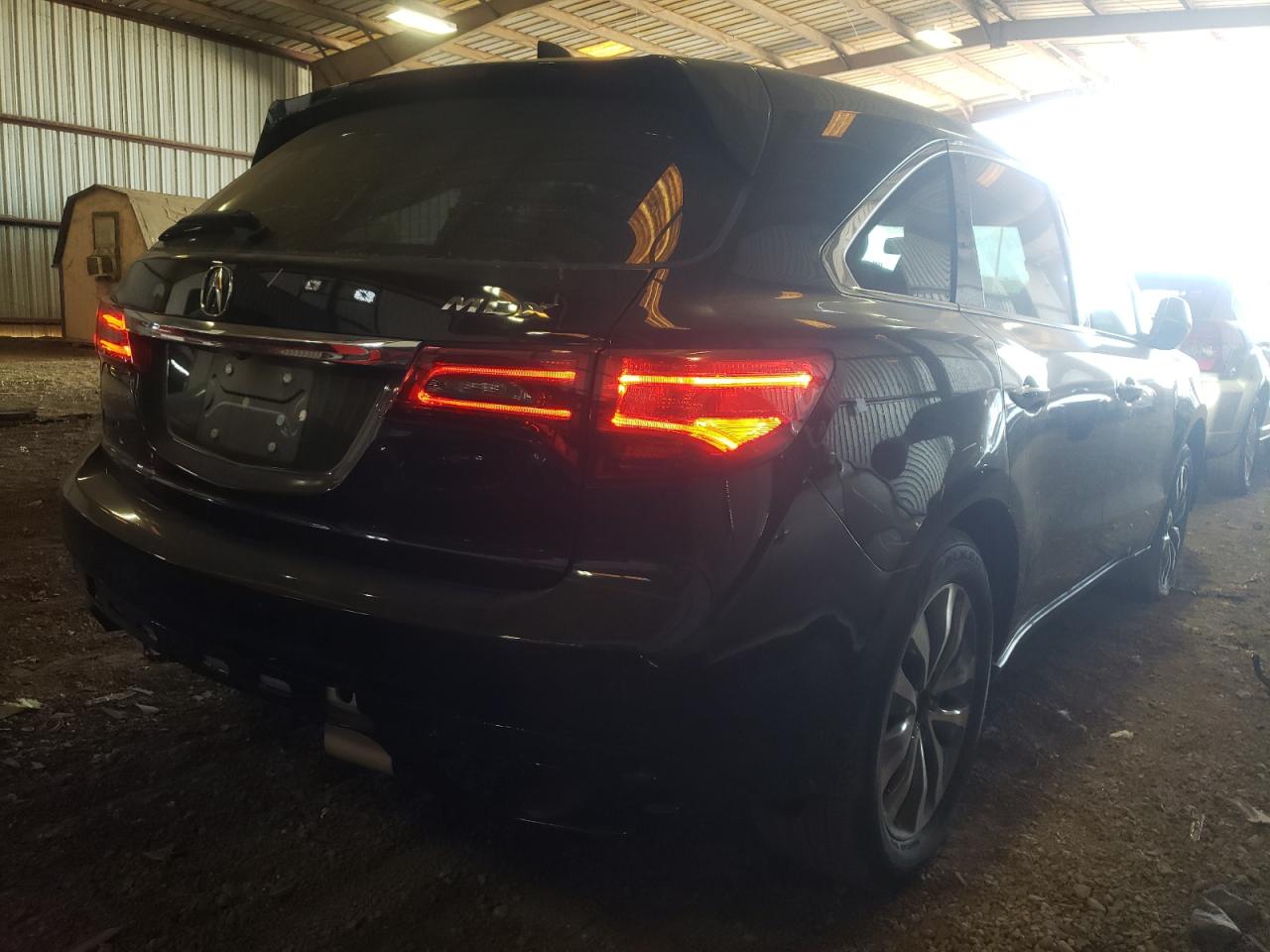 Photo 4 from auction – 2014 ACURA MDX TECHNO with VIN 5FRYD3H45EB018789