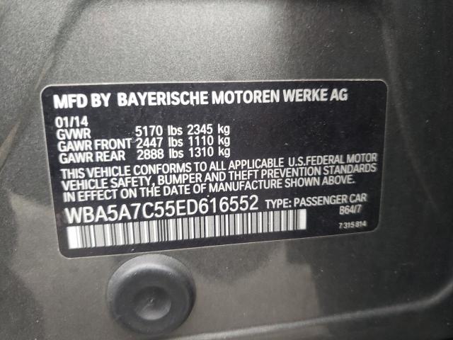 Photo 10 from auction – 2014 BMW 528 XI with VIN WBA5A7C55ED616552