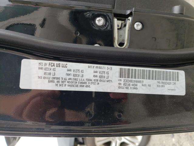 Photo 10 from auction – 2019 DODGE CHARGER SX with VIN 2C3CDXBG1KH640919