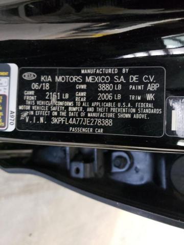 Photo 10 from auction – 2018 KIA FORTE LX with VIN 3KPFL4A77JE278388