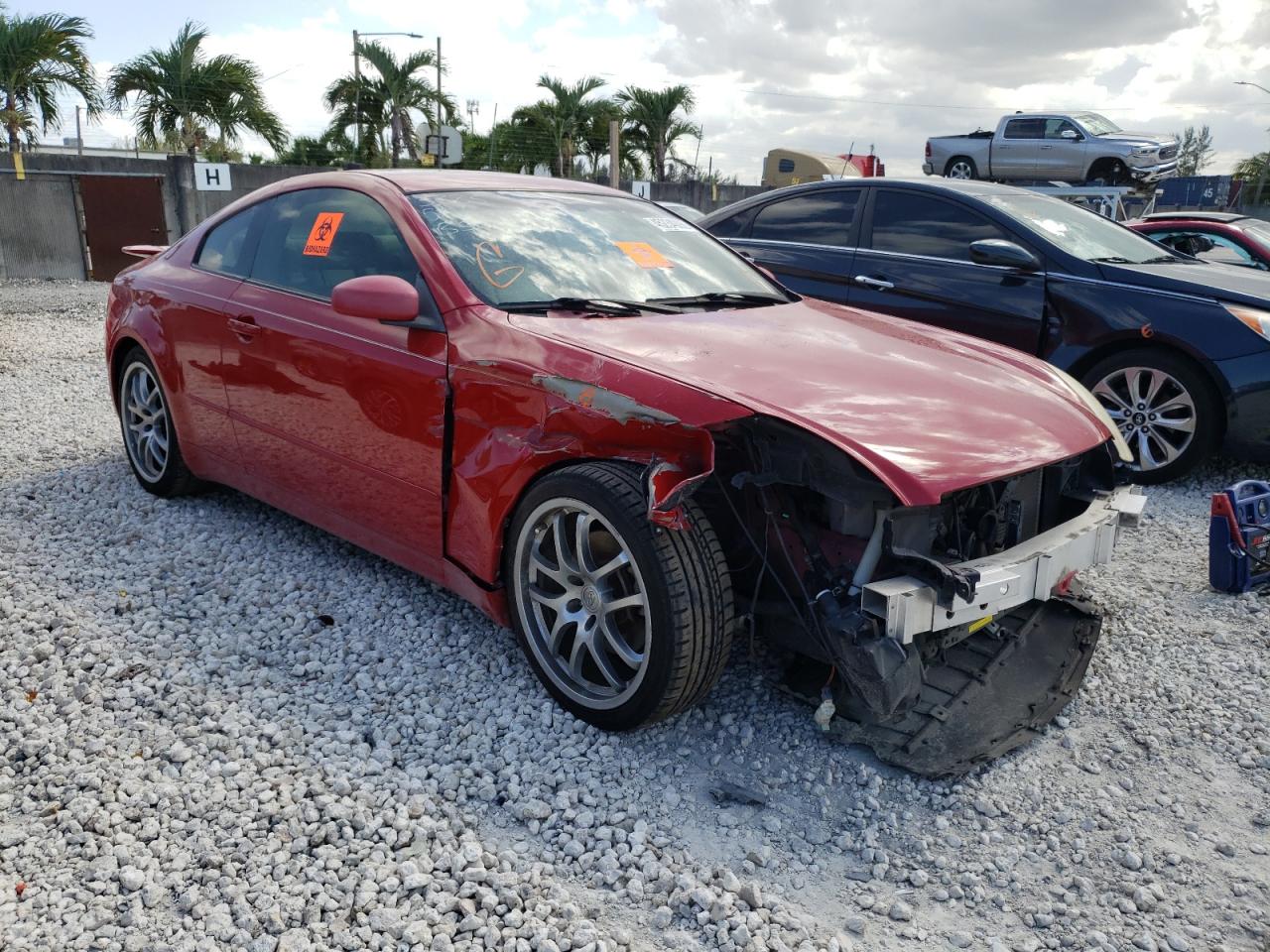 INFINITI G35 2005 with VIN JNKCV54EX5M403385 - Photo from auction