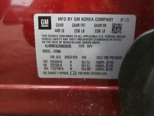 Photo 10 from auction – 2022 BUICK ENCORE GX with VIN KL4MMCSL0NB038395