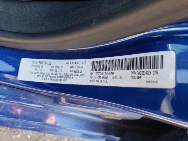 Photo 10 from auction – 2016 CHRYSLER 200 LIMITE with VIN 1C3CCCAB1GN145295