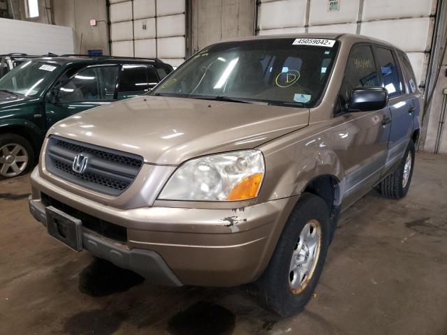 Photo 2 from auction – 2003 HONDA PILOT LX with VIN 2HKYF181X3H535042