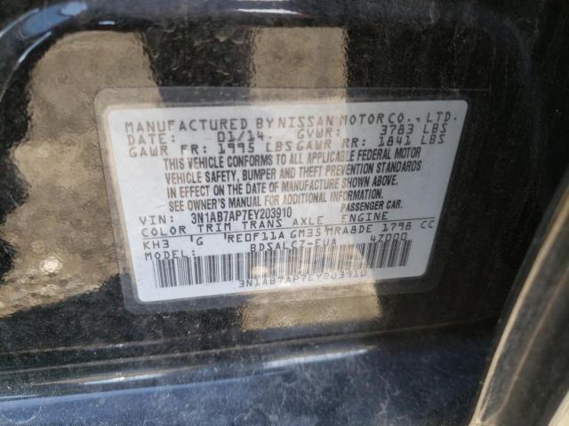 Photo 10 from auction – 2014 NISSAN SENTRA S with VIN 3N1AB7AP7EY203910