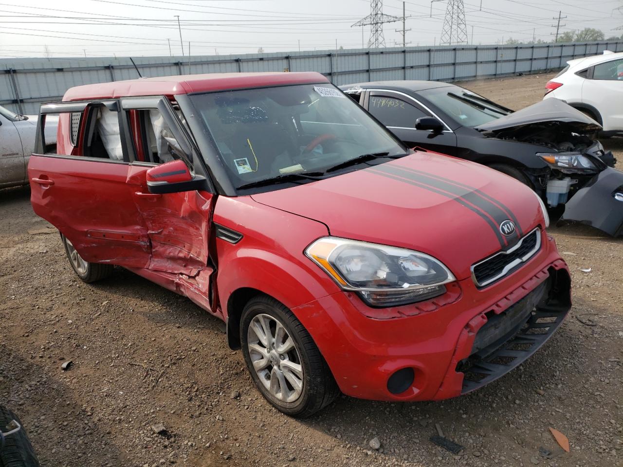 KIA SOUL + 2013 with VIN KNDJT2A66D7597873 - Photo from auction