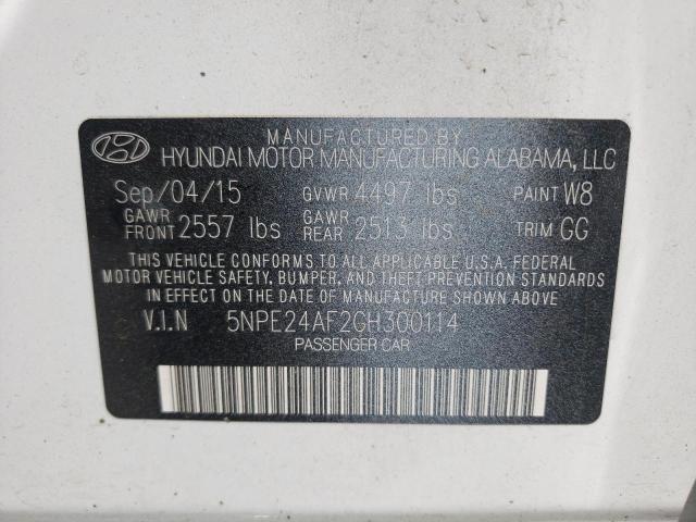 Photo 10 from auction – 2016 HYUNDAI SONATA with VIN 5NPE24AF2GH300114