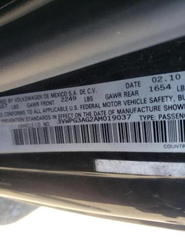 Photo 10 from auction – 2010 VOLKSWAGEN NEW BEETLE with VIN 3VWPG3AG2AM019037