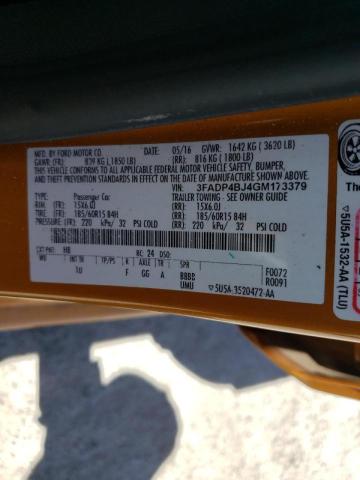 Photo 10 from auction – 2016 FORD FIESTA SE with VIN 3FADP4BJ4GM173379