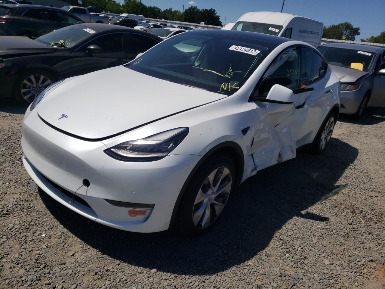 Photo 9 from auction – 2020 TESLA MODEL Y with VIN 5YJYGDEEXLF015489