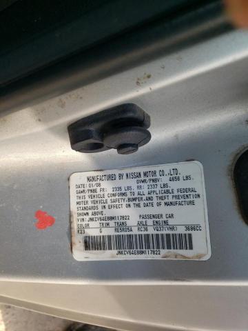 Photo 10 from auction – 2008 INFINITI G37 BASE with VIN JNKCV64E88M117822