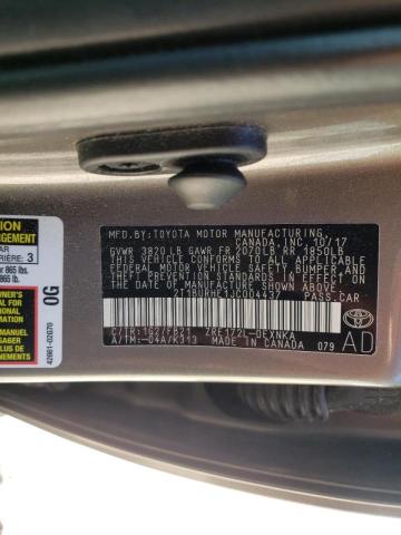 Photo 10 from auction – 2018 TOYOTA COROLLA L with VIN 2T1BURHE1JC004437