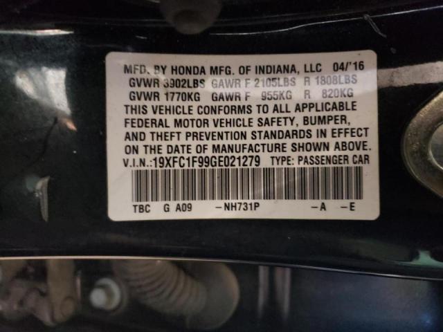 Photo 10 from auction – 2016 HONDA CIVIC TOUR with VIN 19XFC1F99GE021279