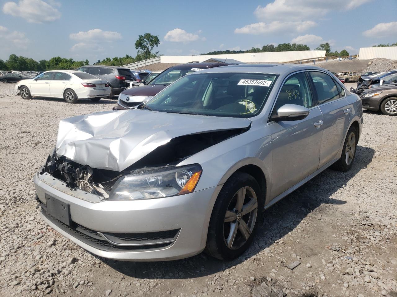 Photo 2 from auction – 2012 VOLKSWAGEN PASSAT SE with VIN 1VWBN7A3XCC090558