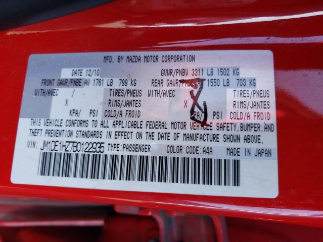 Photo 10 from auction – 2011 MAZDA MAZDA2 with VIN JM1DE1HZ7B0122935