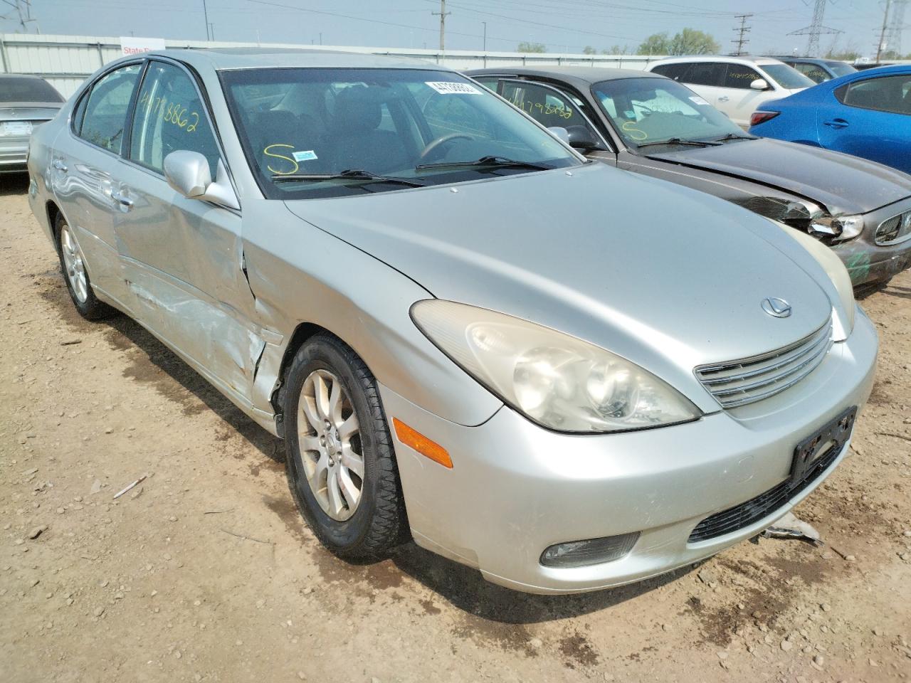 LEXUS ES 330 2004 with VIN JTHBA30G345022974 - Photo from auction