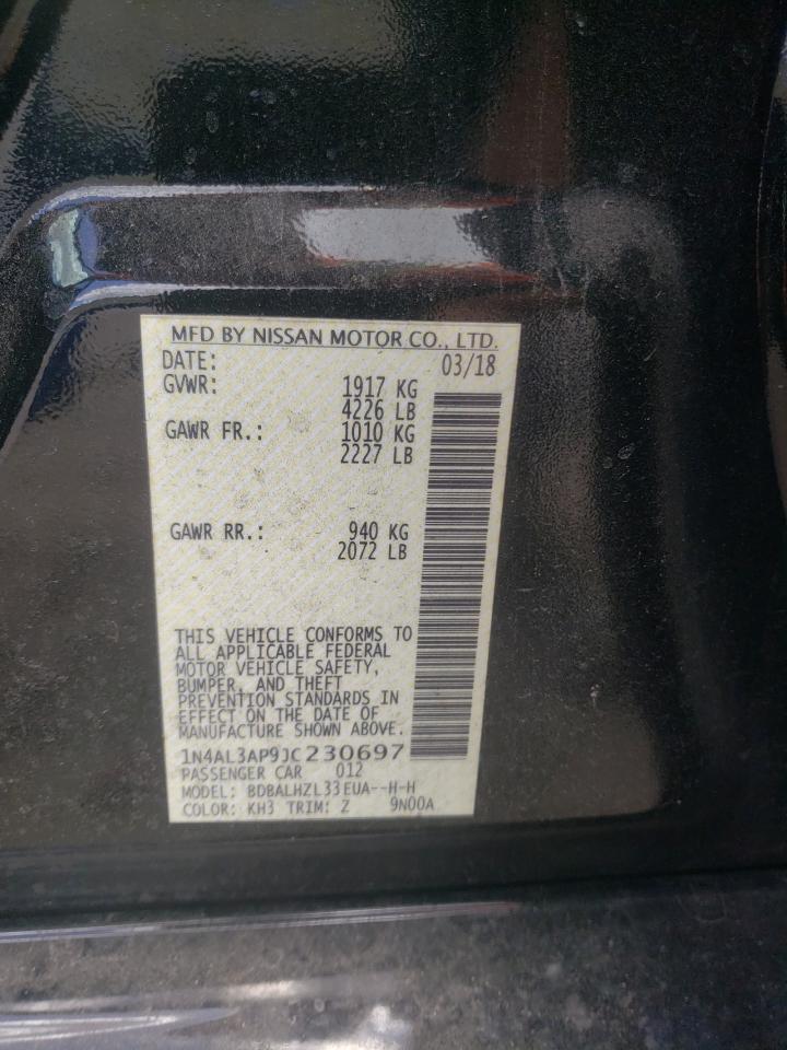 Photo 10 from auction – 2018 NISSAN ALTIMA 2.5 with VIN 1N4AL3AP9JC230697