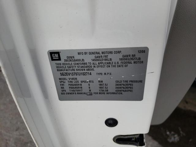 Photo 10 from auction – 2007 SATURN OUTLOOK XE with VIN 5GZEV13797J102714