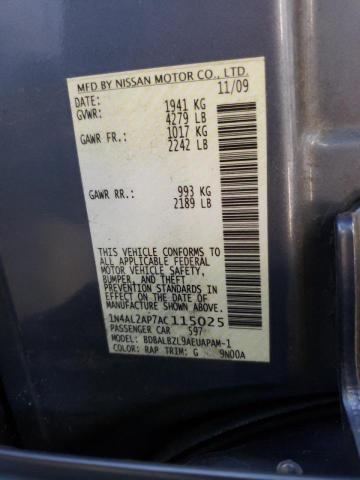 Photo 10 from auction – 2010 NISSAN ALTIMA BAS with VIN 1N4AL2AP7AC115025