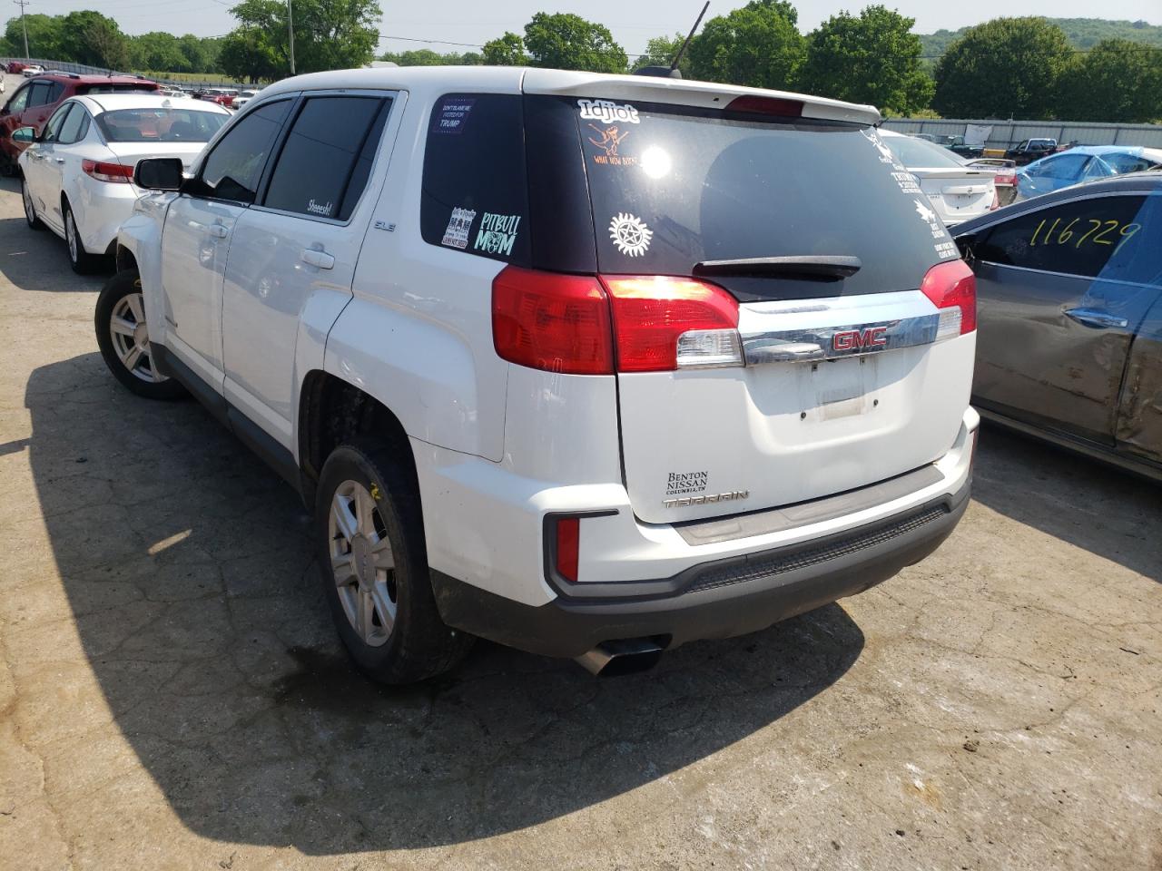 Photo 3 from auction – 2016 GMC TERRAIN SL with VIN 2GKALMEK9G6282819