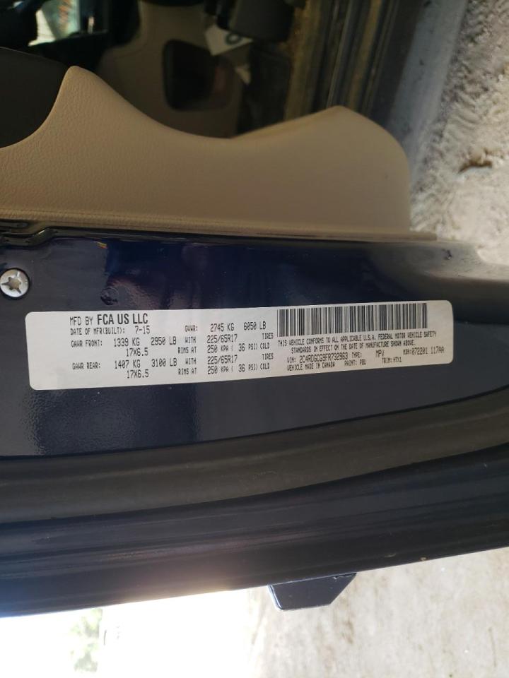 Photo 10 from auction – 2015 DODGE GRAND CARA with VIN 2C4RDGCG9FR732963