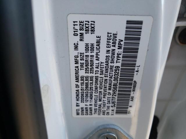 Photo 10 from auction – 2011 HONDA ACCORD CRO with VIN 5J6TF2H56BL003259