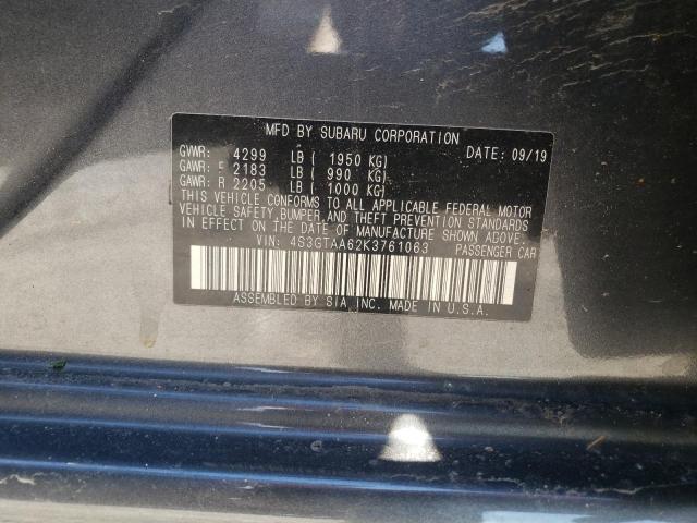 Photo 10 from auction – 2019 SUBARU IMPREZA with VIN 4S3GTAA62K3761063